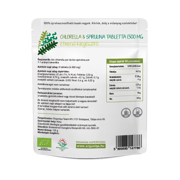 Bio Chlorella&Spirulina tabletta 250 db